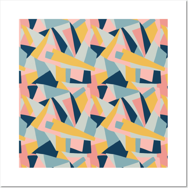 Geometric Shapes Collage Wall Art by Sandra Hutter Designs